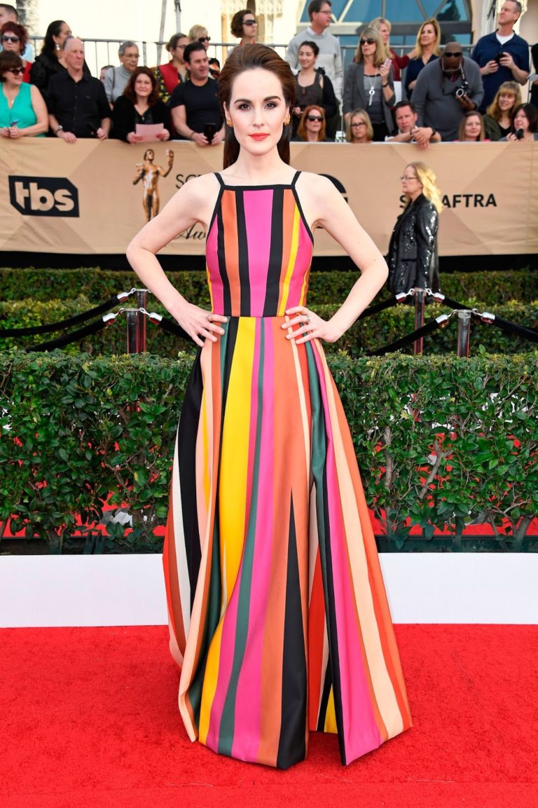 MICHELLE DOCKERY in Elie Saab with Jimmy Choo shoes and Niwaka jewelry